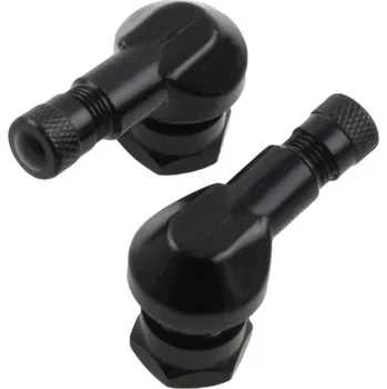 SEFIS hliníkové zahnuté ventilky 11,3mm - černé