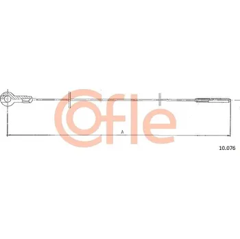 Lanko parkovací brzdy Lanko plynu, , 211721555D, COFLE, 10.076