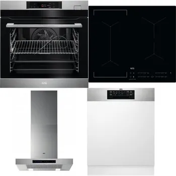Set domácích spotřebičů AEG BSK782380M + AEG Mastery Bridge IKE64441IB + AEG Mastery DBB5660HM + AEG FEE72706PM