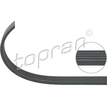 Rozvod motoru ozubený klínový řemen, , 11281703943, 11281726690, TOPRAN, 501 590