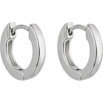 Náušnice ORNAMENTI Náušnice Small Flat Hoops silver