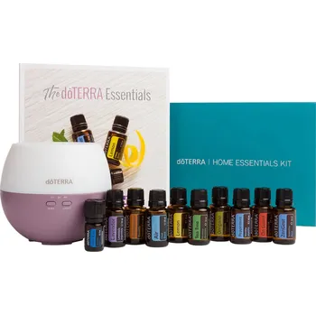 Aroma difuzér doTERRA Home Essentials Kit - Balíček základních esencí s difuzérem 10ks 140 ml