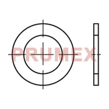 Matice Podložka vymezovací DIN 988 3x6x1