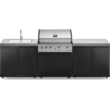Zahradní gril Grandhall Elite G4 venkovní kuchyně černá
