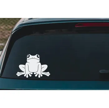 Samolepící dekorace Lepy.cz Samolepka na auto Žába Velikost (šířka x výška): 15x10cm, Barevná varianta: Černá