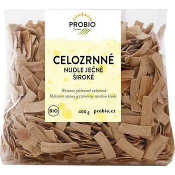 PRO-BIO, obchodní spol. s r.o. Těstoviny ječné široké nudle celozrnné BIO 400g Probio 2630