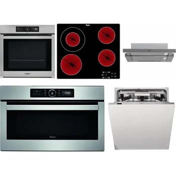Set domácích spotřebičů WHIRLPOOL AKZ9 9480 IX + WHIRLPOOL AKT 8130/NE + WHIRLPOOL AKR 749/1 IX + WHIRLPOOL ABSOLUTE AMW 730 IX + WHIRLPOOL WIO 3T133 PLE