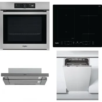 Set domácích spotřebičů WHIRLPOOL AKZ9 9480 IX + WHIRLPOOL WL B8160 NE + WHIRLPOOL AKR 749/1 IX + WHIRLPOOL WSIC 3M27 C