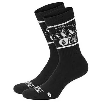 Pánská móda ponožky PICTURE Bazik BLACK velikost oblečení 40/43