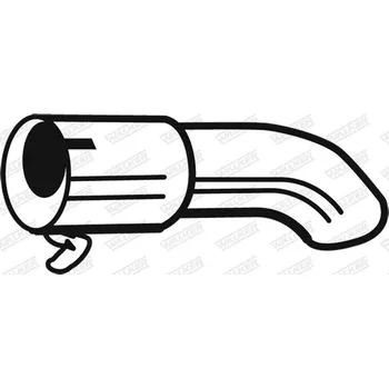 Výfuková trubka Přepážka koncové trubky, , 30681849, 8631010, 9179191, WALKER, 07559