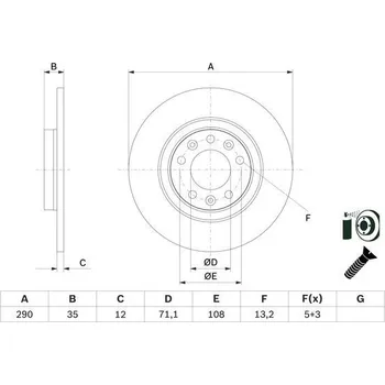 Brzdový kotouč Brzdový kotouč, , 1609583080, 3637360, BOSCH, 0 986 479 F52