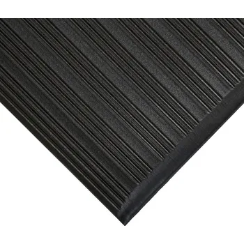 Černá pěnová protiúnavová průmyslová protiskluzová rohož - 90 x 60 x 0,95 cm
