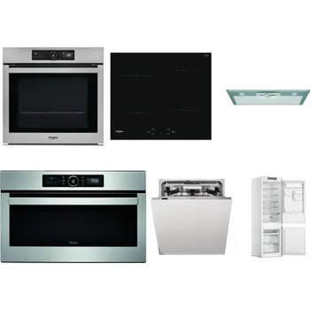 Set domácích spotřebičů WHIRLPOOL AKZ9 9480 IX + WHIRLPOOL WS Q2760 BF + WHIRLPOOL AKR 650/1 IX + WHIRLPOOL ABSOLUTE AMW 730 IX + WHIRLPOOL WIO 3O540 PELG + WHIRLPOOL WHC18 T311