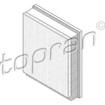 Vzduchový filtr Vzduchový filtr, , 09121071, 1654600QAD, 1654600QAT, 4405238, 4416481, 8200259359, 8200505566, 93188247, TOPRAN, 207 542