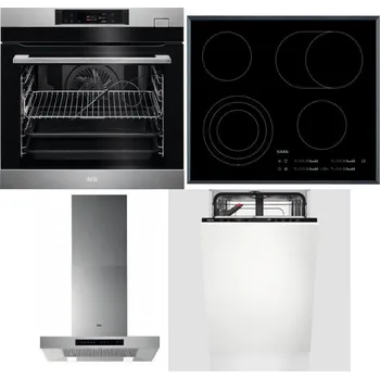 Set domácích spotřebičů AEG BSK782380M + AEG Mastery DirectTouch HK654070FB + AEG Mastery DBB5660HM + AEG Mastery GlassCare FSE73407P