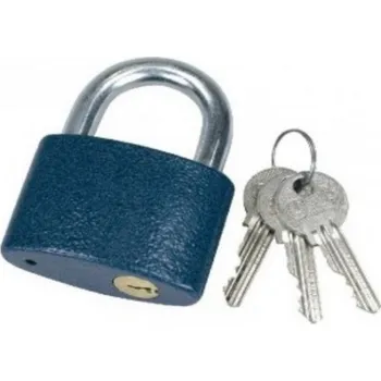 Visací zámek Zámek visací 63mm Blossom, modrý KLC