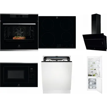 Set domácích spotřebičů ELECTROLUX KOEBP39X + ELECTROLUX LIR60430 + ELECTROLUX LFV316K + ELECTROLUX LMS4253TMX + ELECTROLUX EEM69410L + ELECTROLUX ENT6TF18S