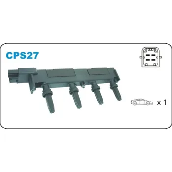 Zapalovací cívka Zapalovací cívka, , 597075, 94632641, 96341314, 96632641, 9663264180, JANMOR, CPS27