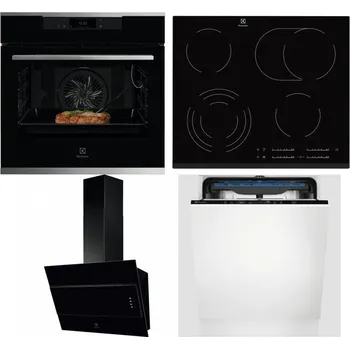 Set domácích spotřebičů ELECTROLUX KOEBP39X + ELECTROLUX EHF6547FXK + ELECTROLUX LFV316K + ELECTROLUX EES48200L