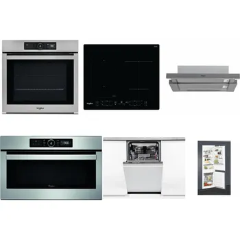 Set domácích spotřebičů WHIRLPOOL AKZ9 9480 IX + WHIRLPOOL WL B8160 NE + WHIRLPOOL AKR 749/1 IX + WHIRLPOOL ABSOLUTE AMW 730 IX + WHIRLPOOL WSIO 3O34 PFE X + WHIRLPOOL ART 65031