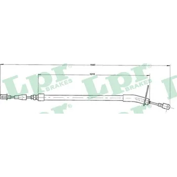 Lanko parkovací brzdy Tažné lanko, parkovací brzda, , 1234200485, LPR, C0409B