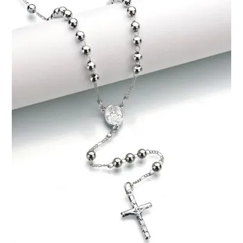 Růženec Krásný růženec stříbrné barvy