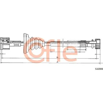 Náhon tachometru Hřídel tachometru, , 12155461, COFLE, S32006