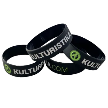 Náramek Fitness náramek Kulturistika.com - černý