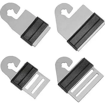 Ohradník Spojka na pásku ke vchodu nerezová - 4 ks pro pásky šíře 10 - 20 mm