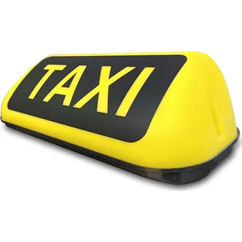 Maják Taxi světlo na střechu auta s magnetem 12V 35 x 15 x 12 cm