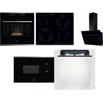 Set domácích spotřebičů ELECTROLUX KOEBP39X + ELECTROLUX EHF6343FOK + ELECTROLUX LFV316K + ELECTROLUX LMS2203EMX + ELECTROLUX EES48200L