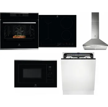 Set domácích spotřebičů ELECTROLUX KOEBP39X + ELECTROLUX LIV63431BK + ELECTROLUX LFC316X + ELECTROLUX LMS4253TMX + ELECTROLUX EEM69410L