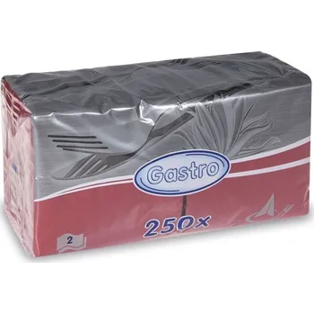 Papírový ubrousek Wimex papírové ubrousky koktejlové bordó 2-vrstvé 24 cm x 24 cm 250ks