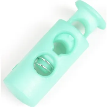 Plastová brzdička 5 mm pastelově zelená - balení 10 ks