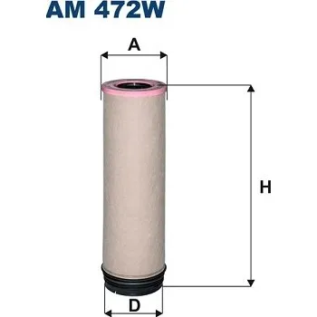 Vzduchový filtr Filtr - sekundární vzduch, , 0040947304, 81084050027, A0040947304, FILTRON, AM 472W