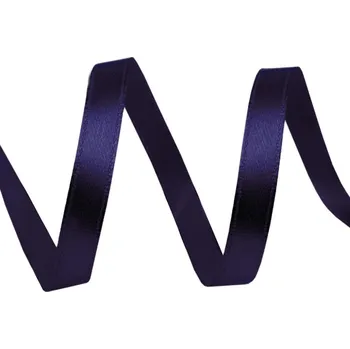 Stuha Saténová 10 mm stuha oboulící - tm.modrá - 1 m