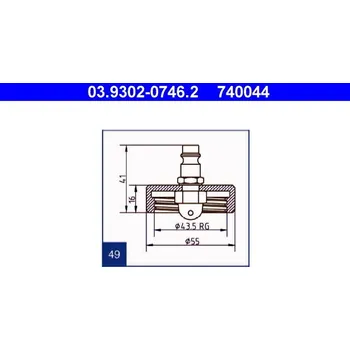 Odsávač, , ATE, 03.9302-0746.2