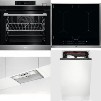 Set domácích spotřebičů AEG BSK782380M + AEG Mastery DoubleBridge IKE64450XB + AEG DGB3523S + AEG Mastery MaxiFlex FSE73507P