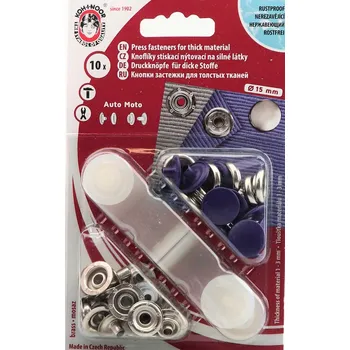 Nýt Kohinoor Druky kovové 15 mm, tmavě fialové