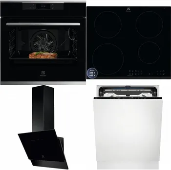 Set domácích spotřebičů ELECTROLUX KOEBP39X + ELECTROLUX LIR60433B + ELECTROLUX LFV616K + ELECTROLUX EEM69410L