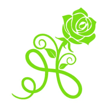 Samolepící dekorace Květina dekor 036 pravá růže (04 - zelená kawasaki) SAMOLEPKA NA AUTO, NÁLEPKA, FÓLIE, POLEP, TUNING, VLASTNÍ TEXT, TISK, AUTOSAMOLEPKY.cz, POLEPY, OBRÁZEK, LOGO, 3D STICKERS