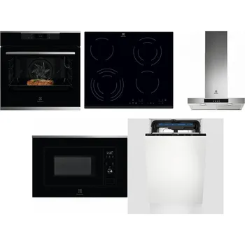Set domácích spotřebičů ELECTROLUX KOEBP39X + ELECTROLUX EHF6343FOK + ELECTROLUX LFT426X + ELECTROLUX LMS2203EMX + ELECTROLUX EEM23100L