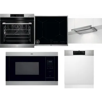 Set domácích spotřebičů AEG BSK782380M + AEG Mastery SenseBoil IAE64413XB + AEG DPE5660M + AEG Mastery MSB2547D-M + AEG FEE72706PM