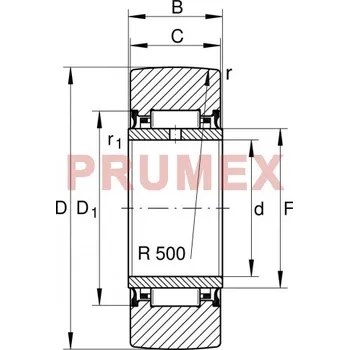 INA NA 2200 X-2RSR kladka opěrná
