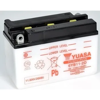 Autobaterie startovací baterie Conventional 6 Volt, , YUASA, 6YB11-2D