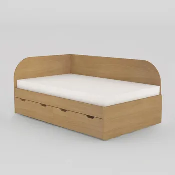 Postel Postel Rea Gary s roštem 120cm -levá - Postel se šuplíky a roštem