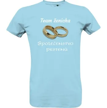 Pánské tričko Tričko s potiskem Team ženicha - společenstvo prstenů pánské