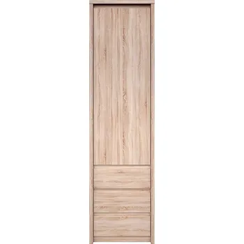 Knihovna Regál 1d3s dub sonoma Norton