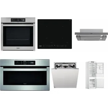 Set domácích spotřebičů WHIRLPOOL AKZ9 9480 IX + WHIRLPOOL WL S7260 NE + WHIRLPOOL AKR 749/1 IX + WHIRLPOOL ABSOLUTE AMW 730 IX + WHIRLPOOL WIO 3T133 PLE + WHIRLPOOL WHC18 T311