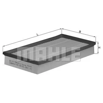 Vzduchový filtr Vzduchový filtr, , KNECHT, LX684